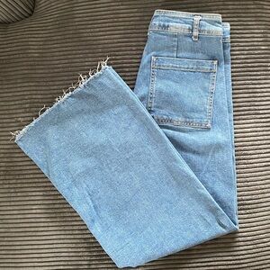 Zara Light Blue Denim Pants